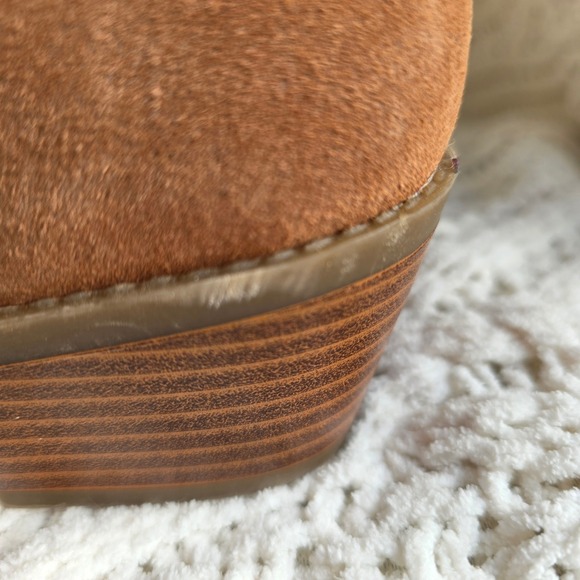 NEW Vionic Women's Shyanne Leather Suede Side Zip Ankle Booties Size 10 Brown - Picture 6 of 11